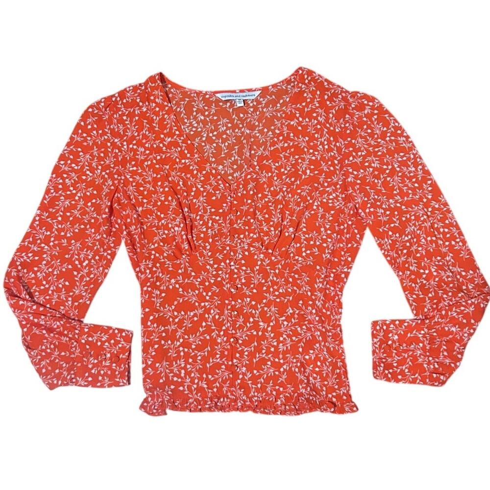 Cupcakes and Cashmere | Floral Long Sleeve Top